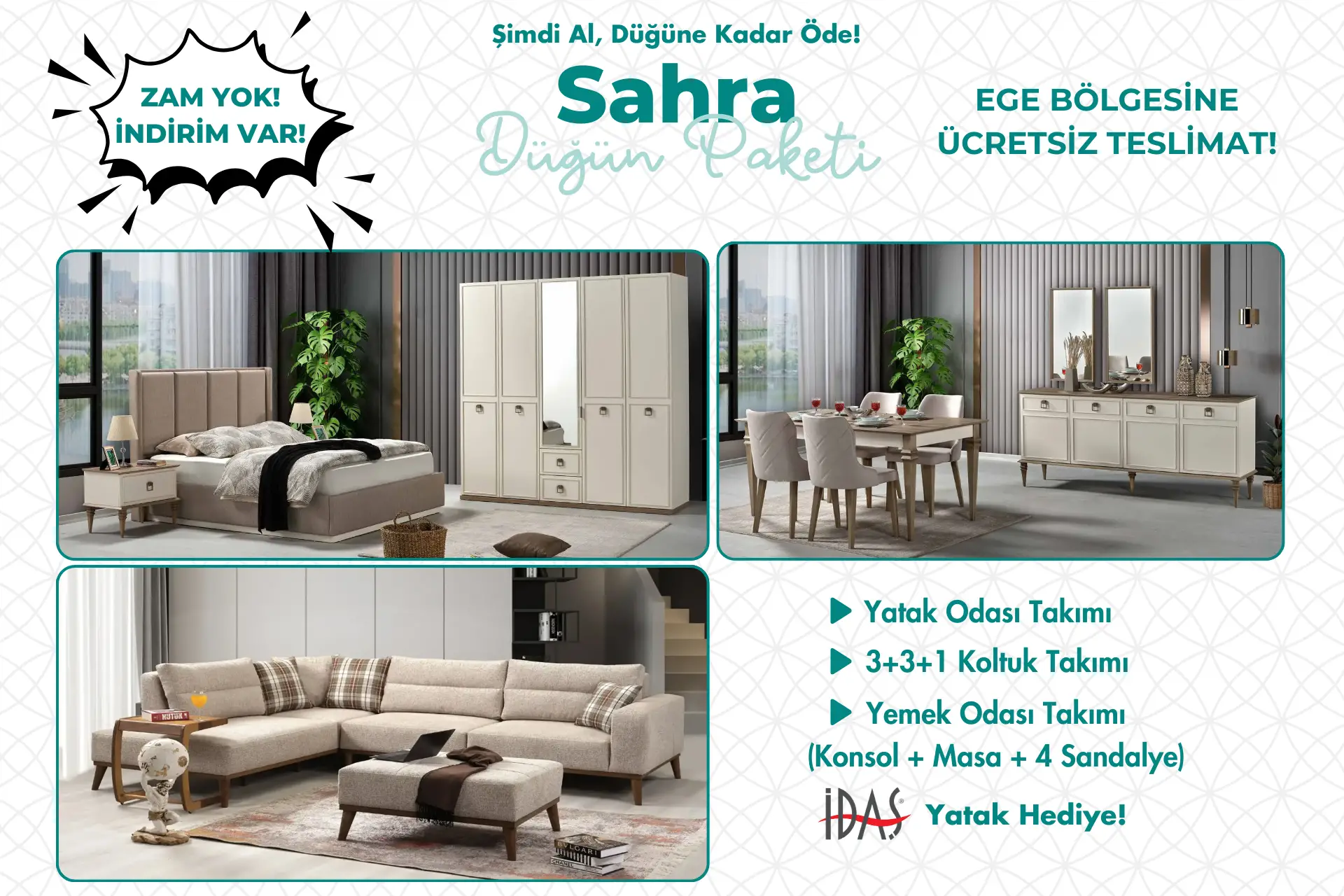 Anasayfa - İzmir Mobilya - İzmir'in Düğün Paketçisi