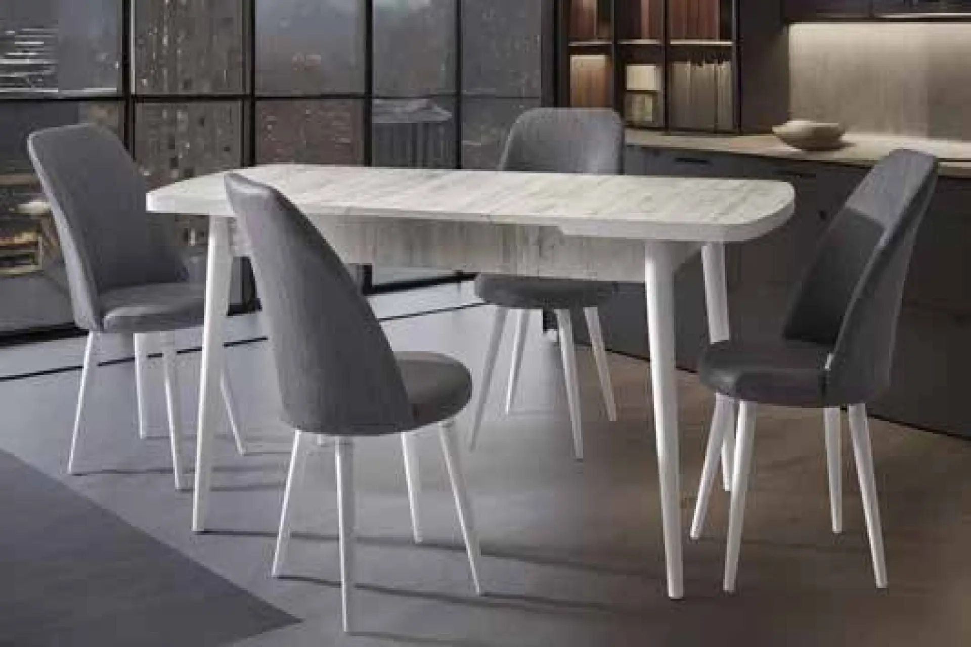 OVAL SELVİ MASA TAKIMI