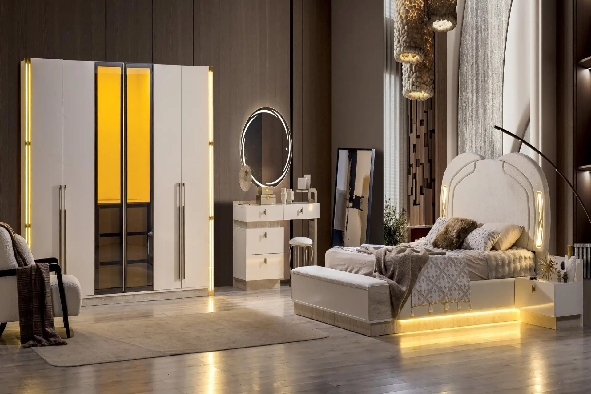 ELMAS YATAK ODASI *MDF