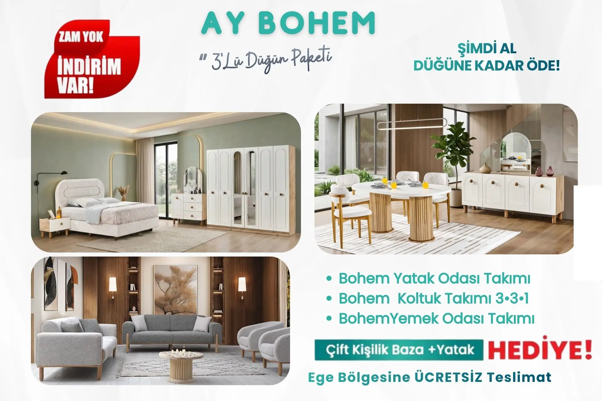 Ay Bohem Düğün Paketi