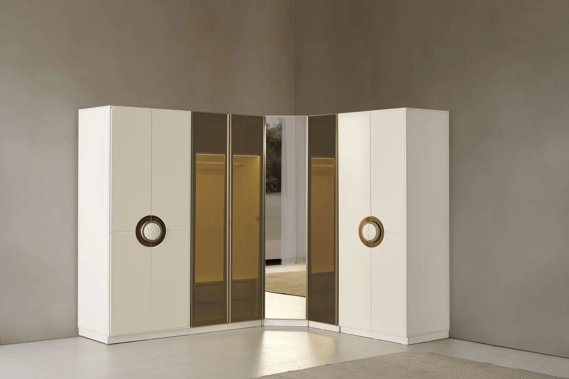 **LİZBON KÖŞE **MDF DOLAP  8 KAPAK