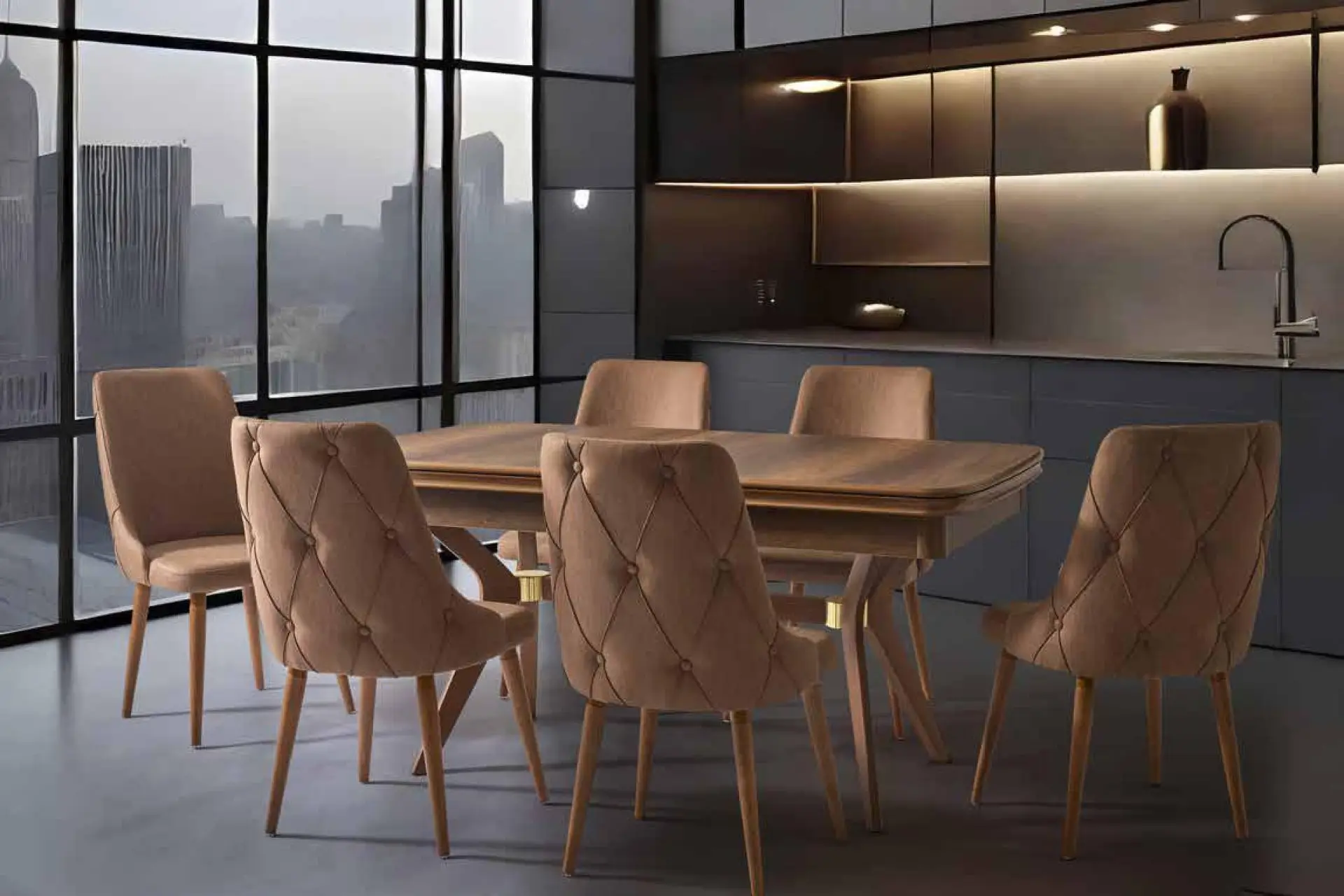 ELEGANS SELVİ MASA TAKIMI