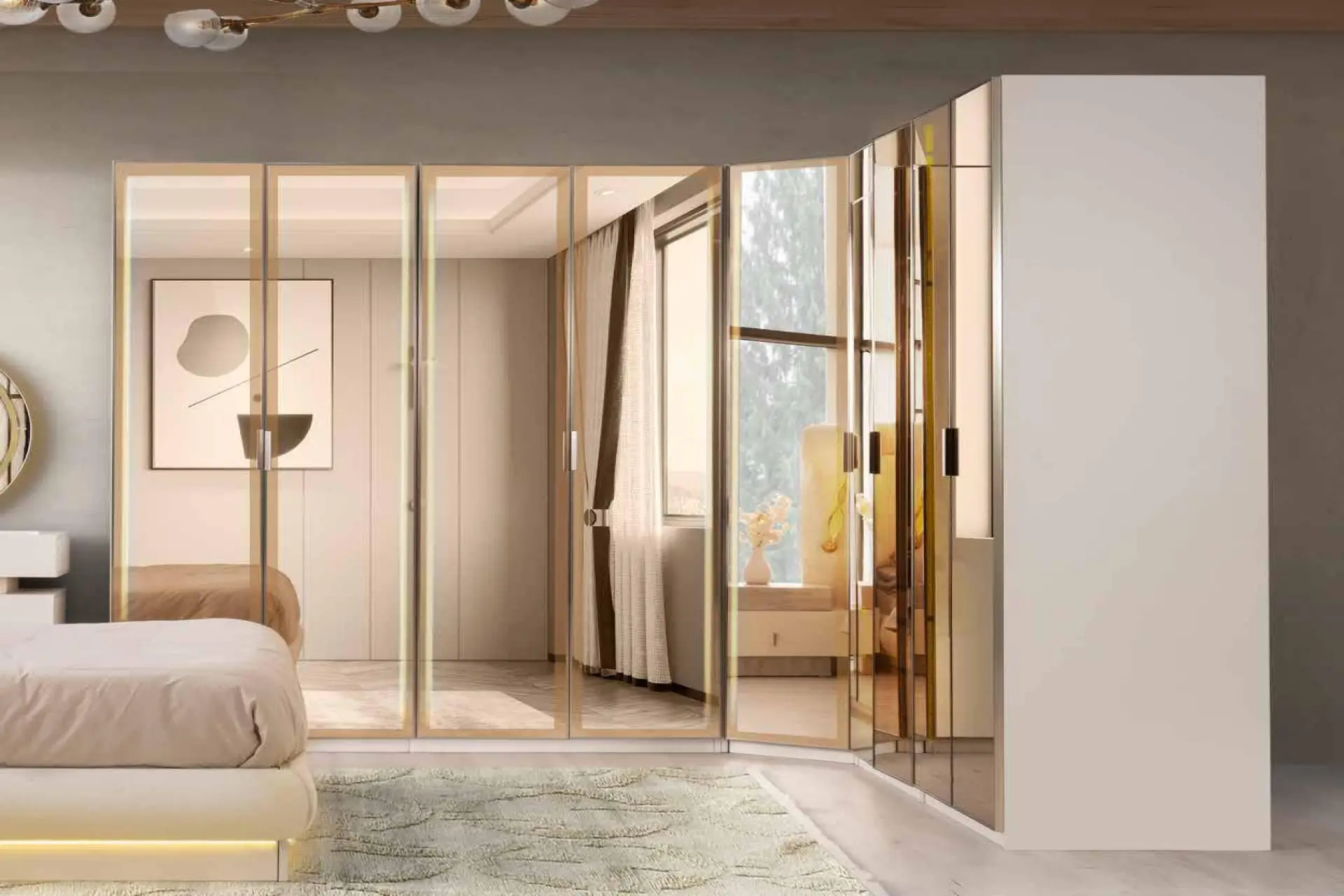 PLATİN KÖŞELİ YATAK ODASI &MDF