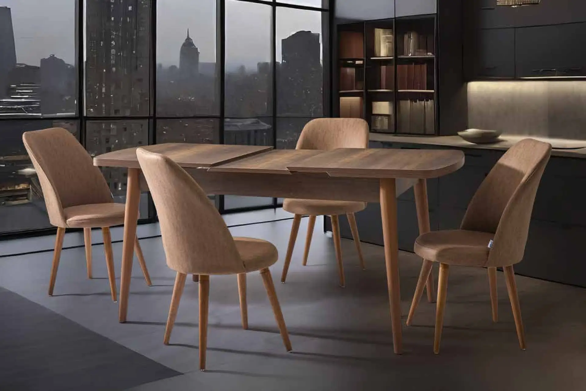 OVAL SELVİ MASA TAKIMI