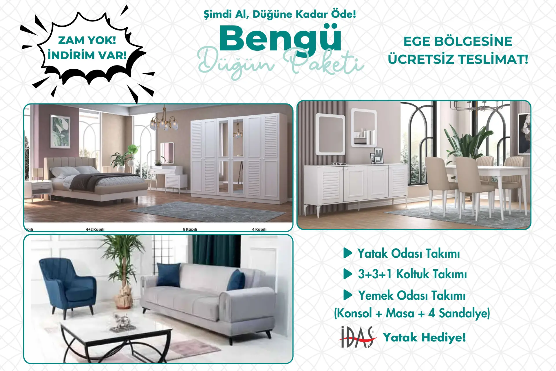 Anasayfa - İzmir Mobilya - İzmir'in Düğün Paketçisi